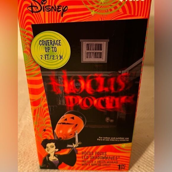 NEW Gemmy HOCUS POCUS LED Shadow Waves Projector Halloween Disney Indoor Outdoor - Picture 1 of 4